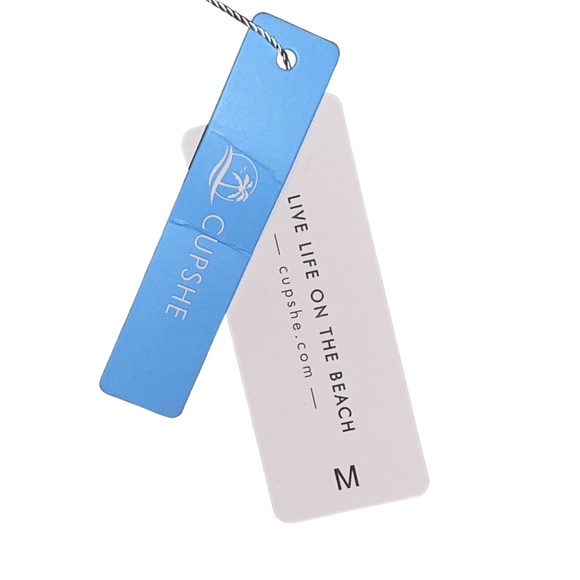 CUPSHE | Bikini Top Floral Print Knot Bathing Suit Light Green - Picture 4 of 4